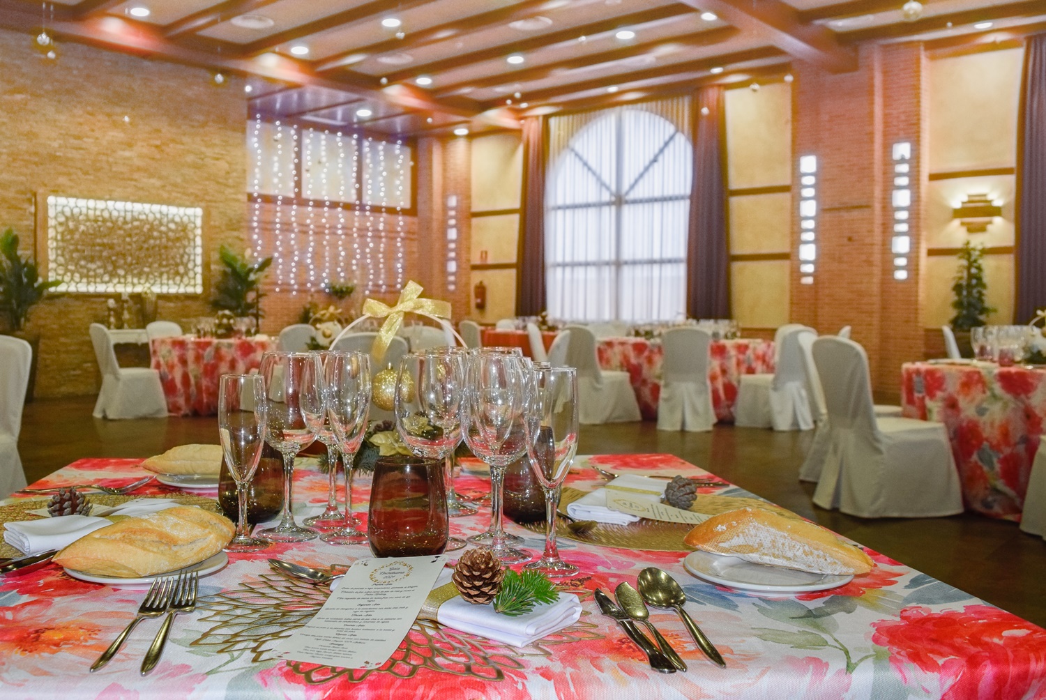 salon naranja salón navidad
